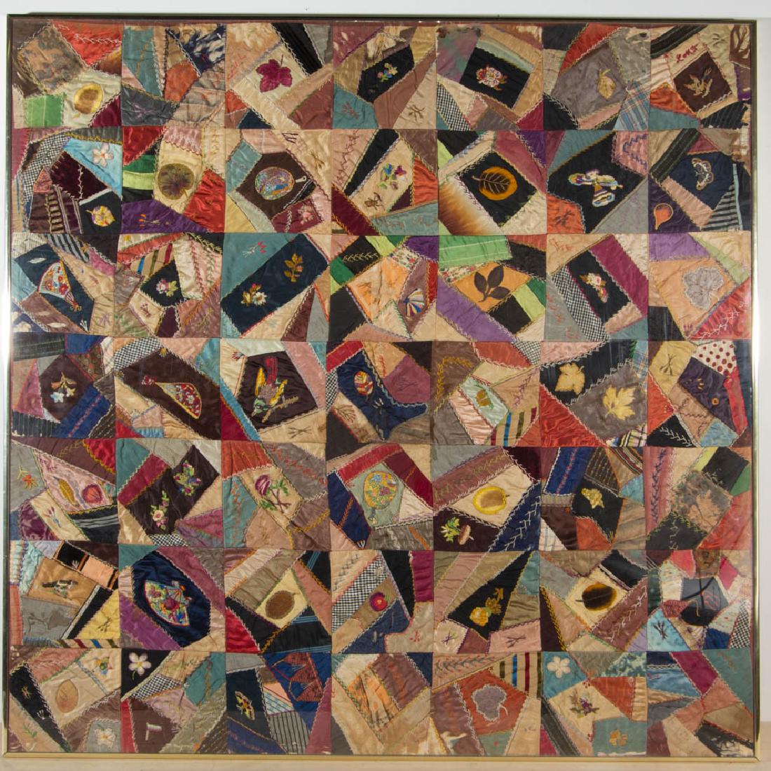 PENNSYLVANIA VICTORIAN CRAZY CRIB QUILT (1 of 4)