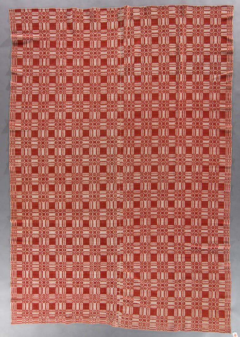 SHENANDOAH VALLEY OF VIRGINIA OVERSHOT COVERLET (1 of 2)