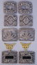 ASSORTED EDWARDIAN STEEL-CUT SHOE BUCKLES, LOT OF FOUR