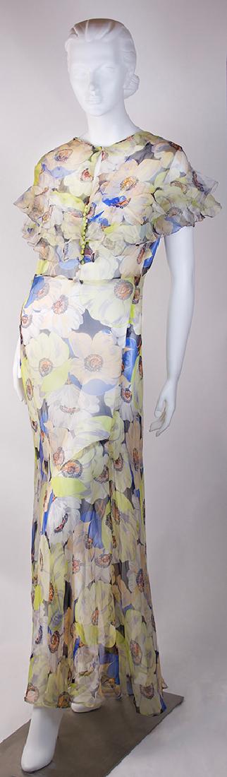 FLORAL SILK CHIFFON DRESS (1 of 3)