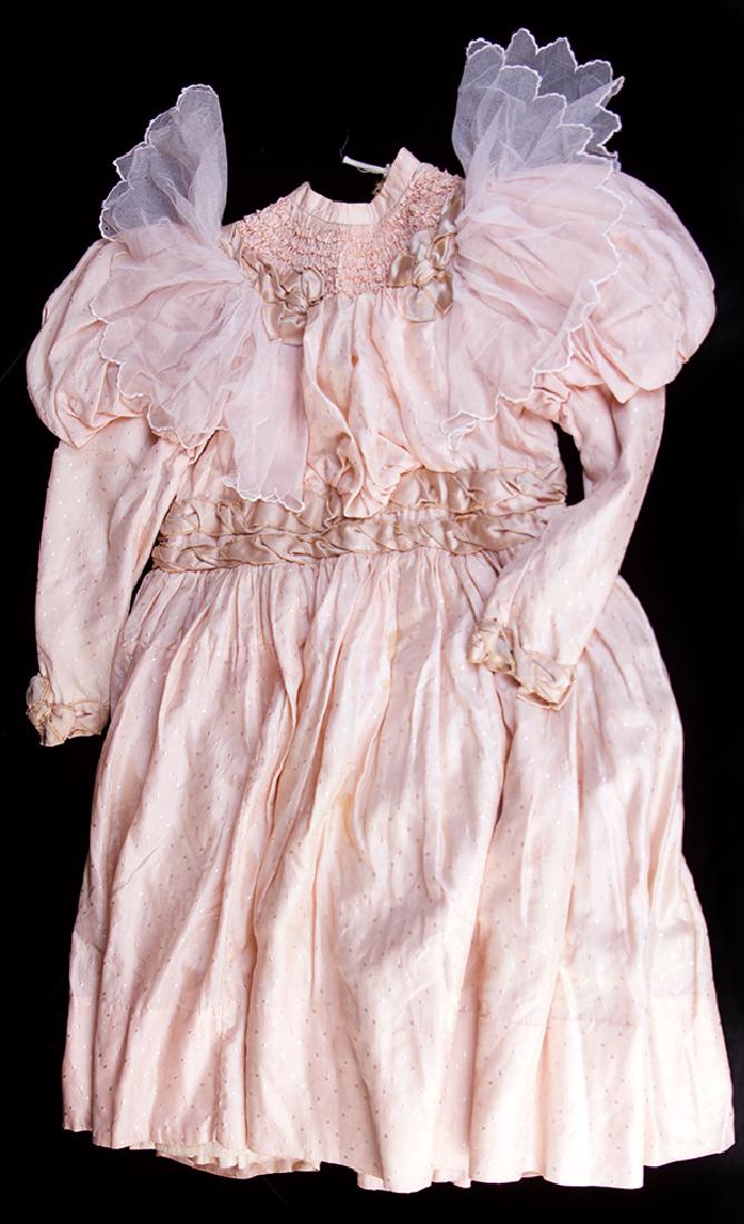 CHILD'S VICTORIAN PINK SILK DRESS (1 of 2)