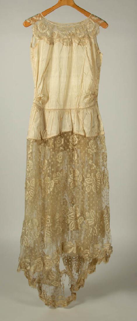 VINTAGE SATIN, LACE, AND TULLE WEDDING ENSEMBLE, FOUR (1 of 5)