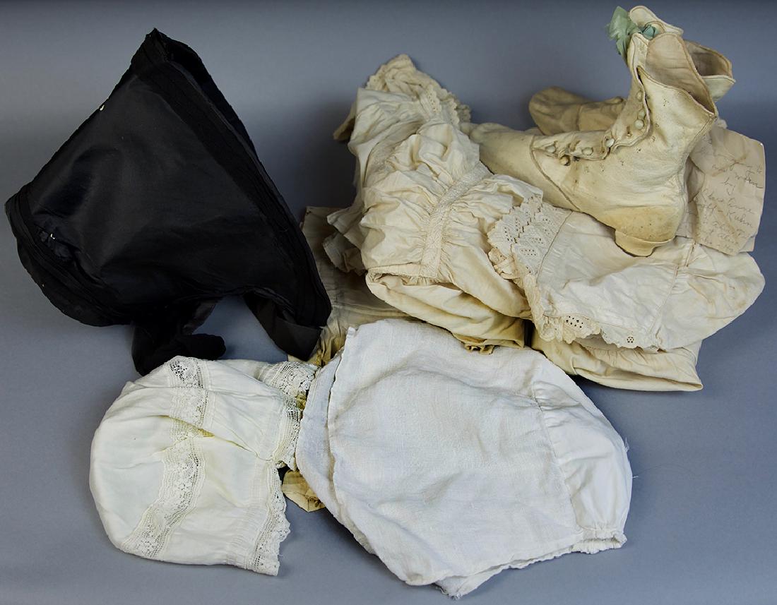 ANTIQUE TROUSSEAU ARTICLES, LOT OF FOUR (1 of 3)