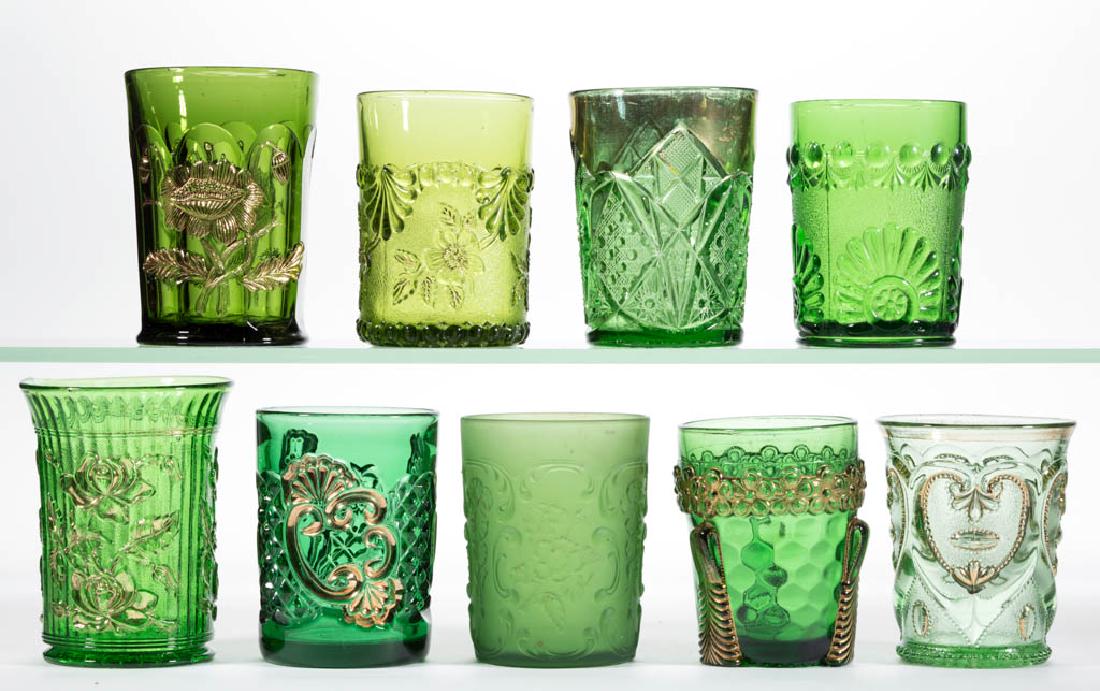 ASSORTED EAPG TUMBLERS, LOT OF NINE (1 of 1)
