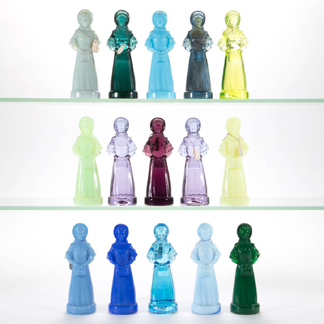 DEGENHART GLASS PRISCILLA / COLONIAL LADY FIGURES, LOT (1 of 1)