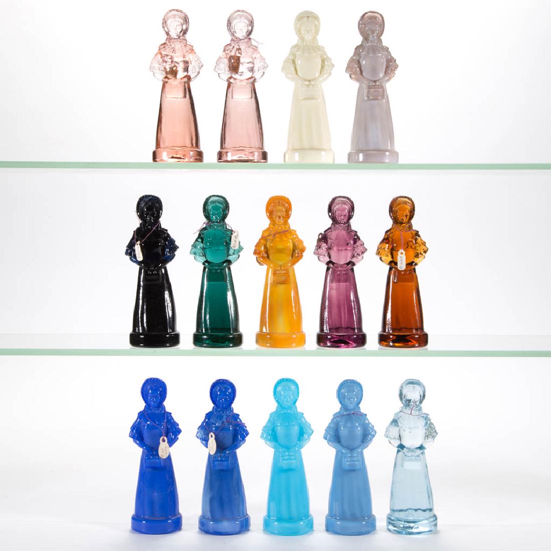 DEGENHART GLASS PRISCILLA / COLONIAL LADY FIGURES, LOT