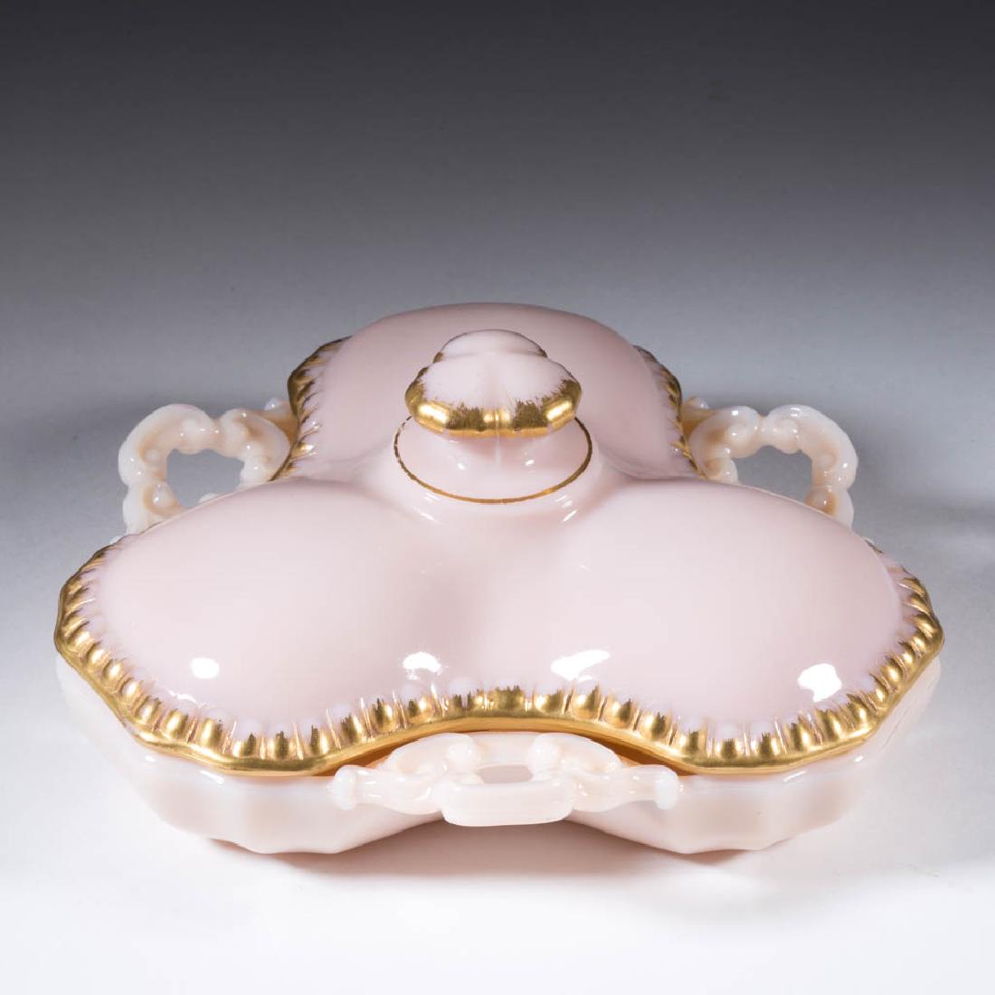 CAMBRIDGE NO. 3500 / GADROON THREE-PART CANDY DISH (1 of 1)