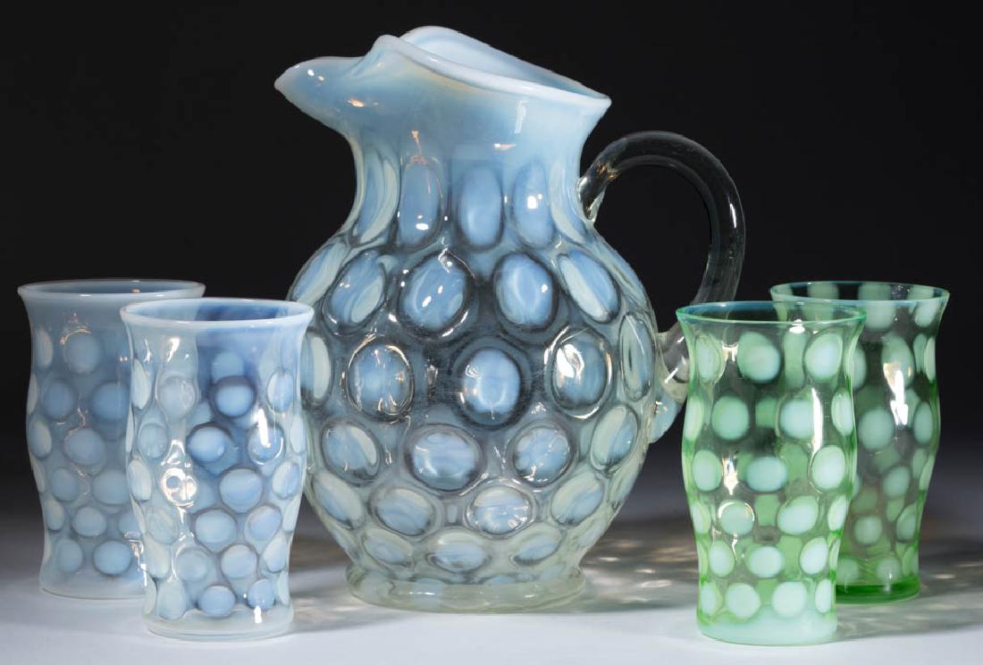 FENTON NO. 1653 COINSPOT FIVE-PIECE ICE TEA SET (1 of 1)