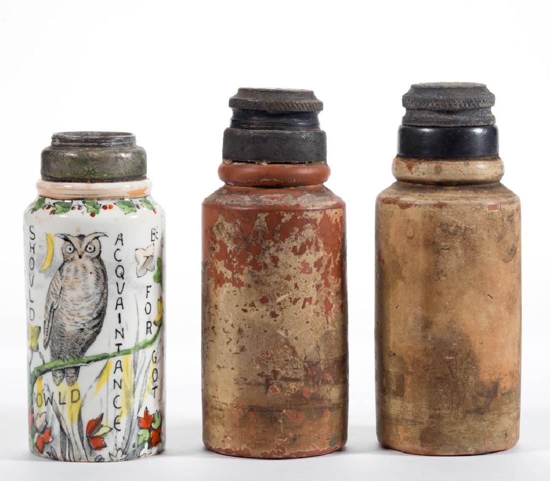 ASSORTED CERAMIC SALT SHAKERS, LOT OF THREE (1 of 1)