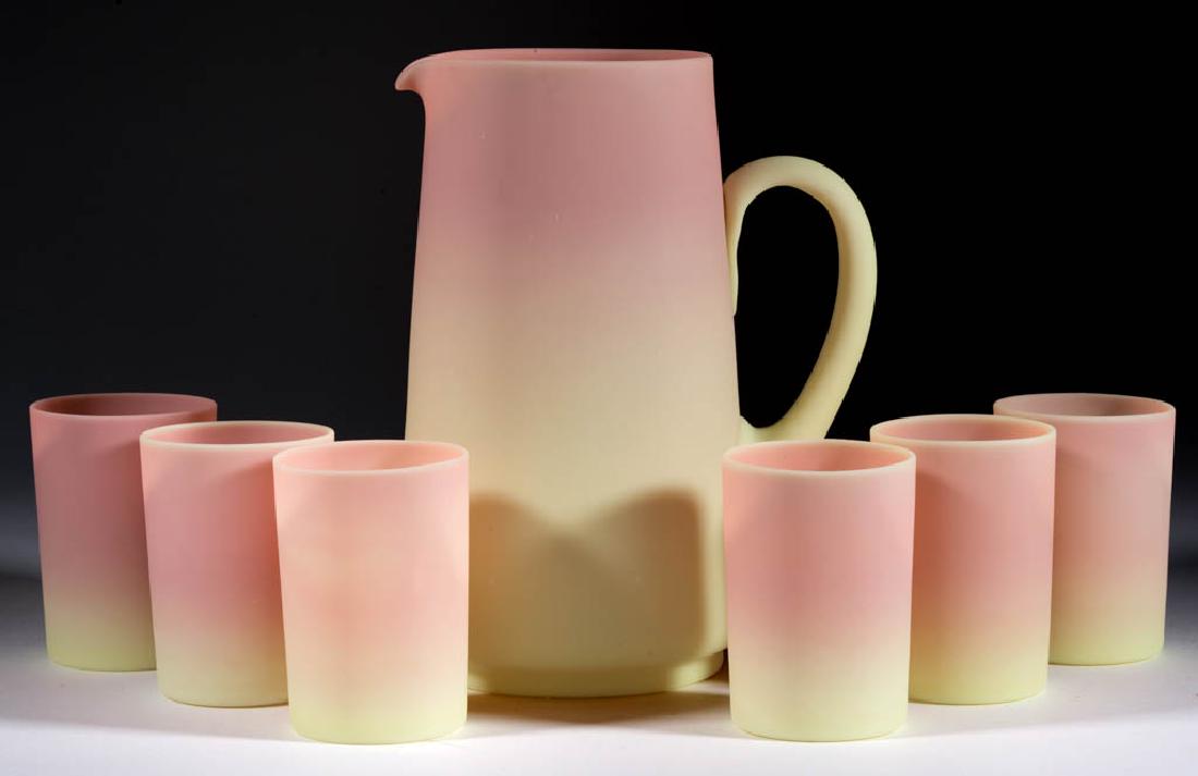 MT. WASHINGTON BURMESE SEVEN-PIECE WATER SET (1 of 1)