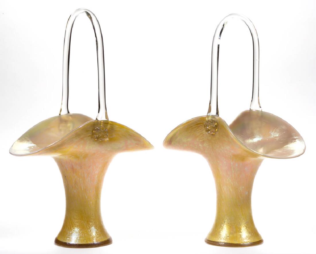 LOETZ ATTRIBUTED PAPILLON CANDIA ART GLASS PAIR OF (1 of 1)