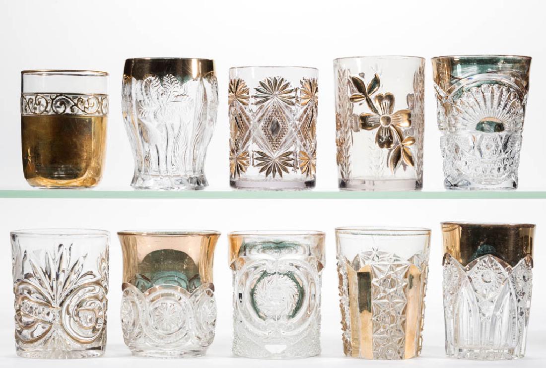 ASSORTED EAPG TUMBLERS, LOT OF TEN (1 of 1)