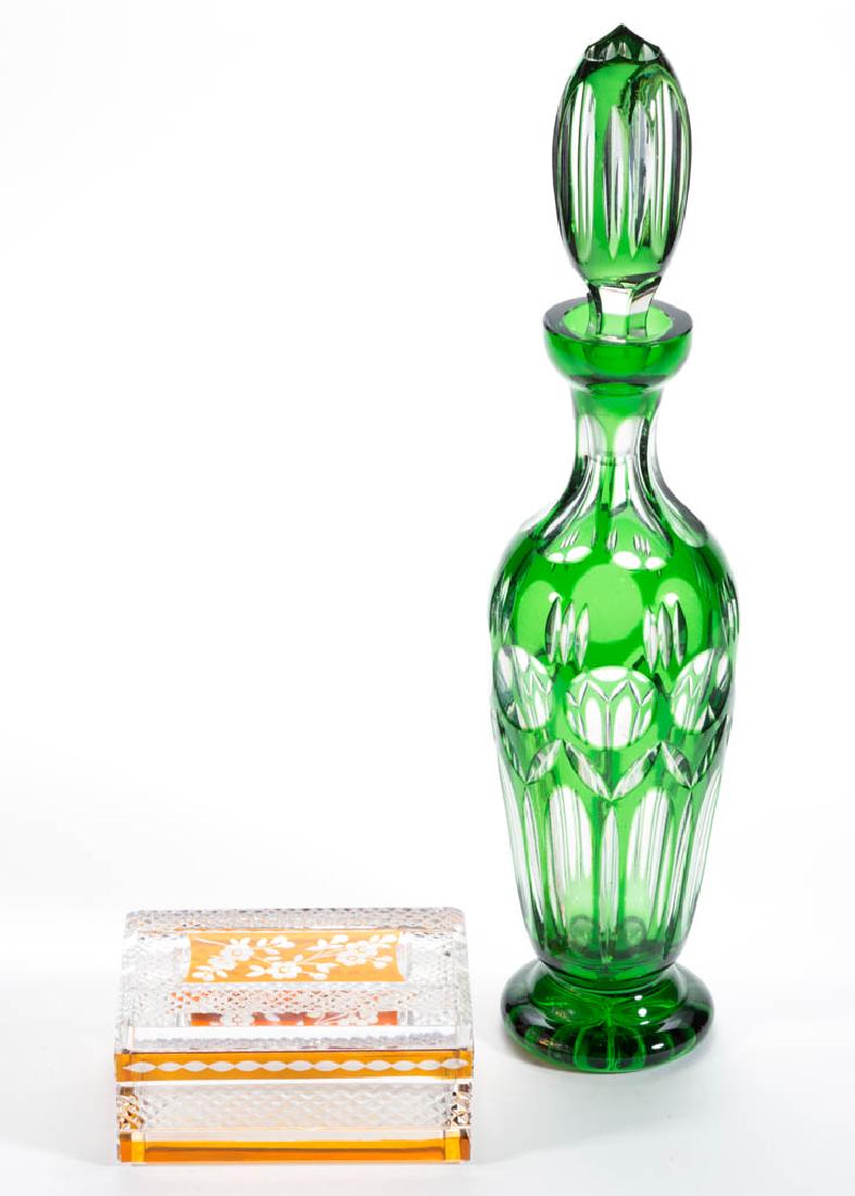 ASSORTED CUT GLASS ARTICLES, LOT OF TWO (1 of 1)