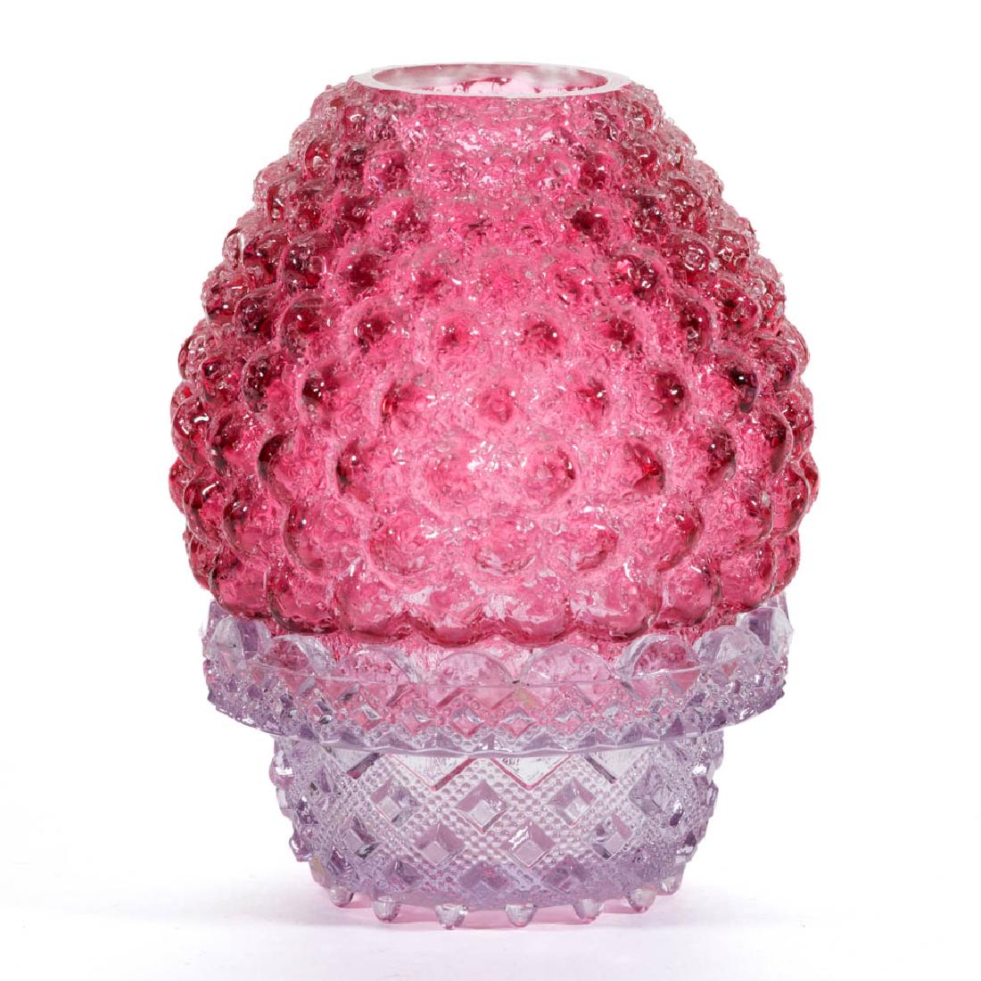 OVERSHOT GLASS FIGURAL FAIRY LAMP (1 of 1)