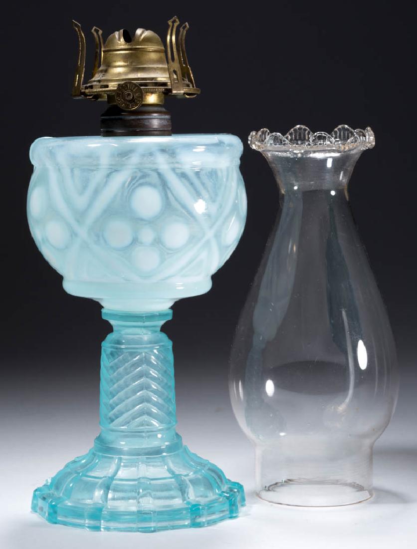 MIX AND MATCH / DIAMOND COINSPOT KEROSENE STAND LAMP (1 of 1)
