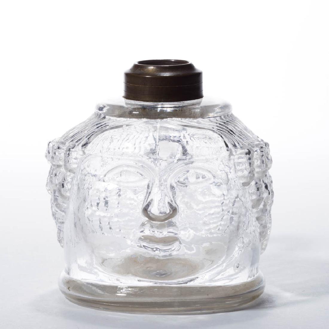 WILLIAM PENN / HEAD FIGURAL KEROSENE FINGER LAMP (1 of 1)