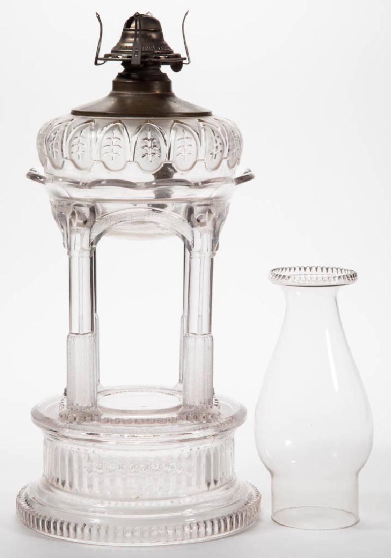 ADAMS TEMPLE / APPLESAUCE KEROSENE STAND LAMP
