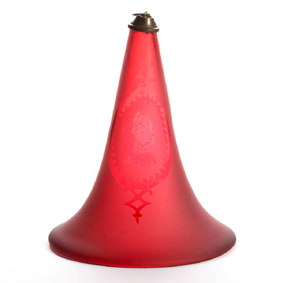 FREE-BLOWN AND DECORATED SMOKE BELL (1 of 1)