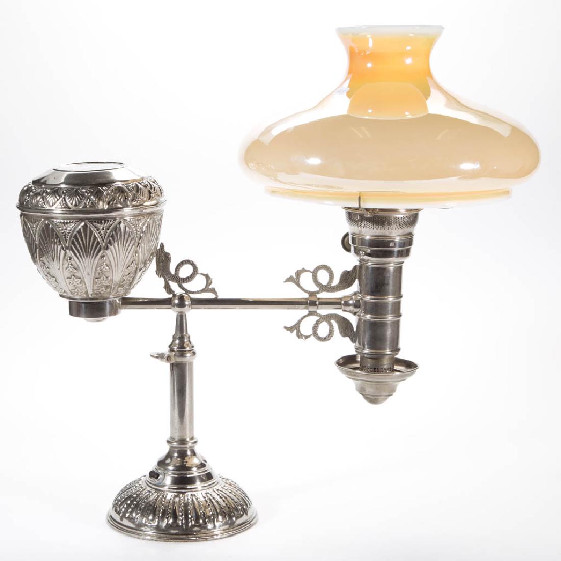 NICKEL SINGLE-ARM STUDENT LAMP (1 of 2)