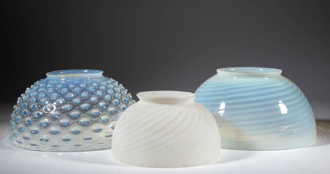 VICTORIAN OPALESCENT DOME-FORM LAMP SHADES, LOT OF (1 of 1)