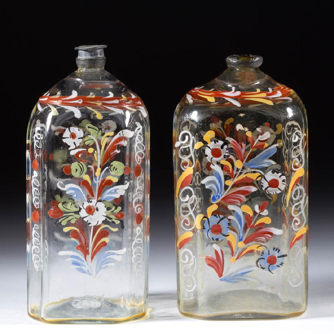 HALF-POST BLOWN AND DECORATED "STIEGEL-TYPE" BRIDE'S / (1 of 1)