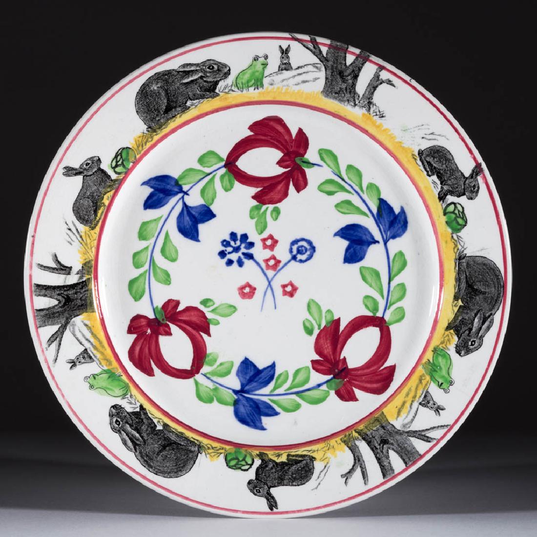 ENGLISH RABBITWARE PLATE (1 of 1)