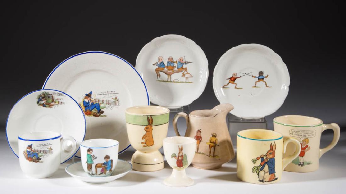 ASSORTED CERAMIC CHILDREN'S ARTICLES, LOT OF 12 (1 of 1)