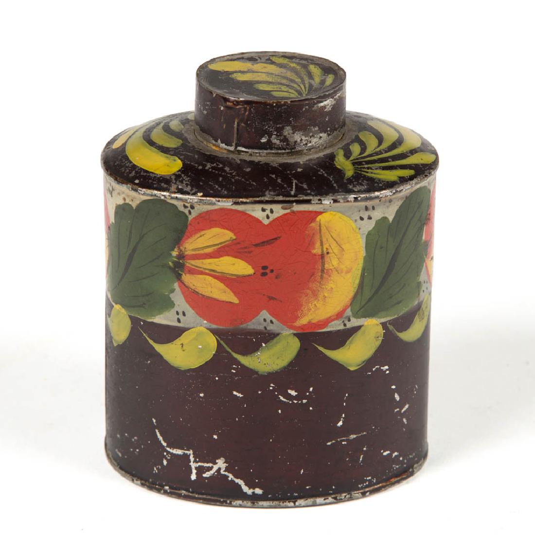 PENNSYLVANIA PAINT-DECORATED TOLE TEA CADDY (1 of 4)