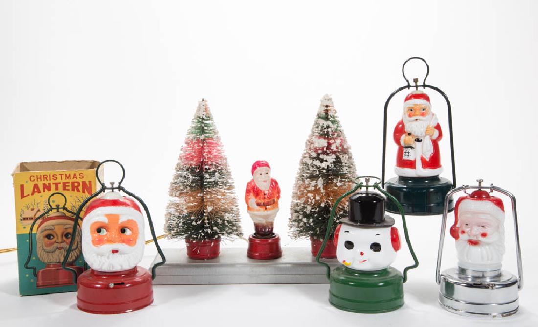 VINTAGE FIGURAL CHRISTMAS LIGHTS, LOT OF FIVE (1 of 1)