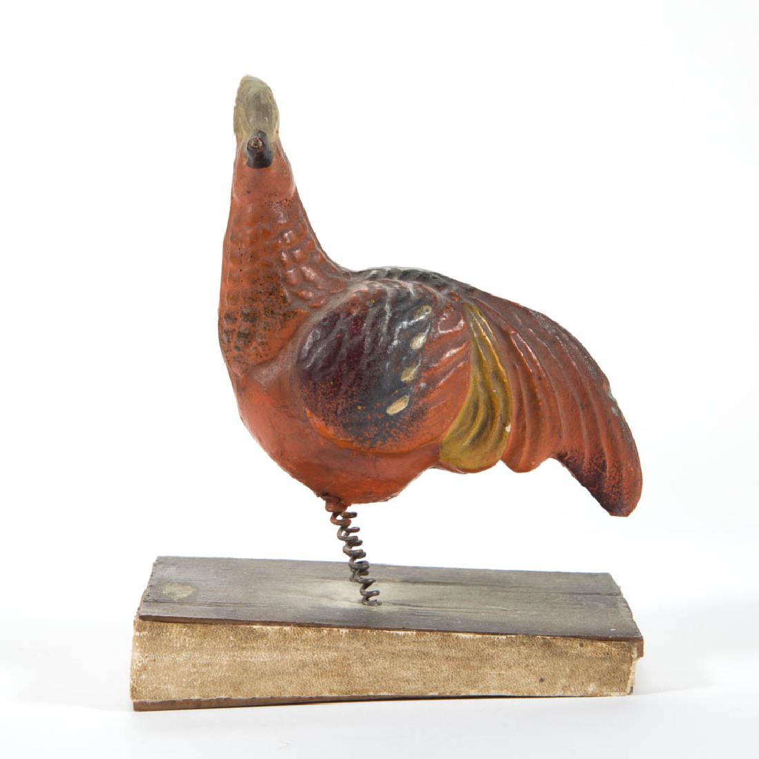 GERMAN COMPOSITION / PAPIER-MACHE BIRD SQUEAK TOY (1 of 2)