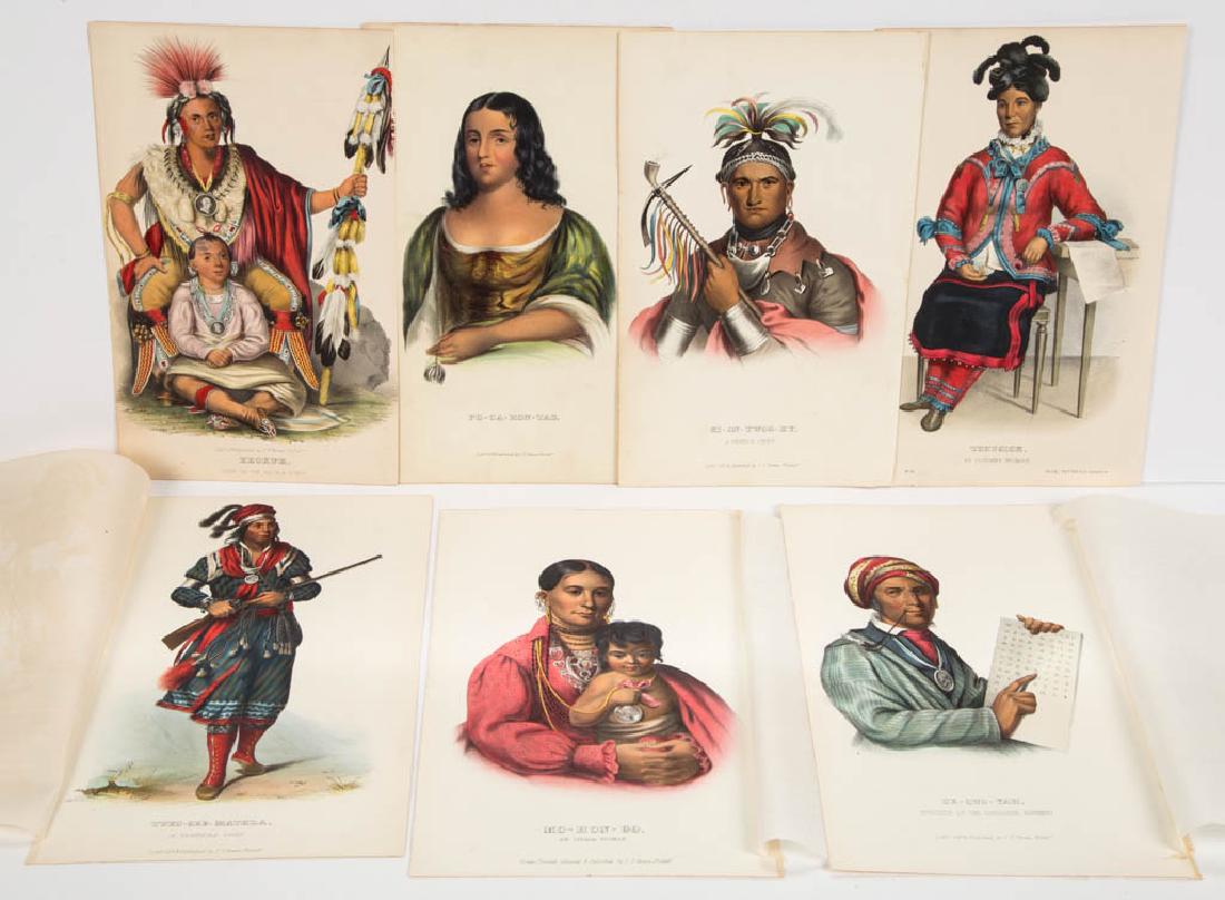 ASSORTED MCKENNEY & HALL NATIVE AMERICAN PORTRAITS, LOT (1 of 1)