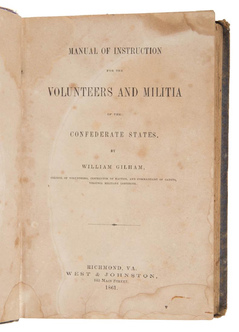 CIVIL WAR CONFEDERATE IMPRINT MILITARY MANUAL (1 of 3)