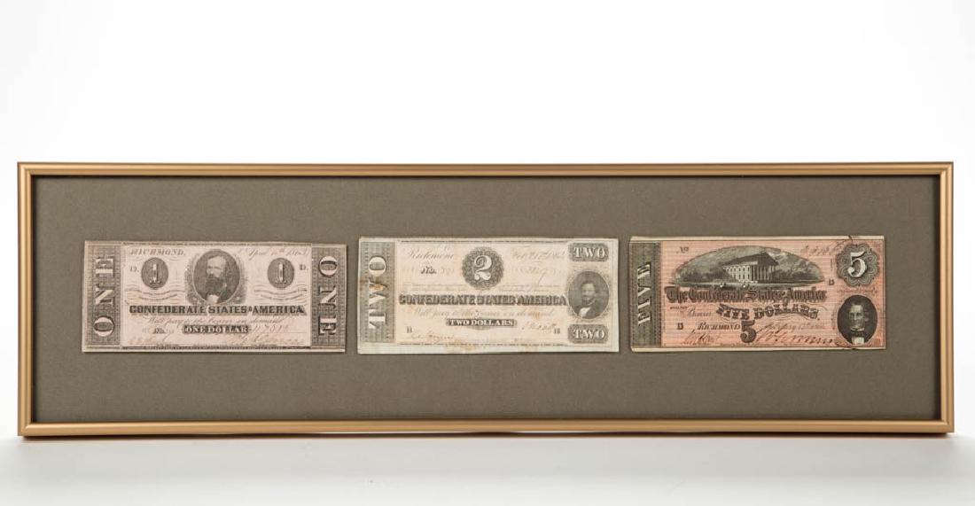 CONFEDERATE STATES CIVIL WAR CURRENCY / BANK NOTES, LOT (1 of 1)