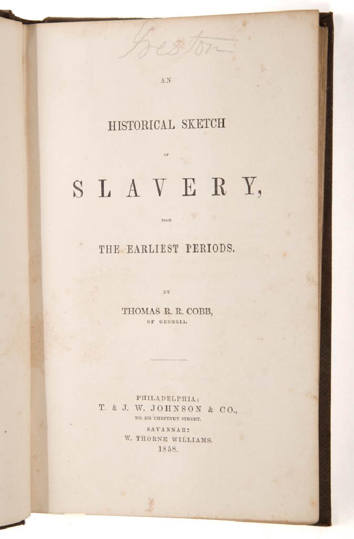 ANTEBELLUM PRO-SLAVERY VOLUME (1 of 2)