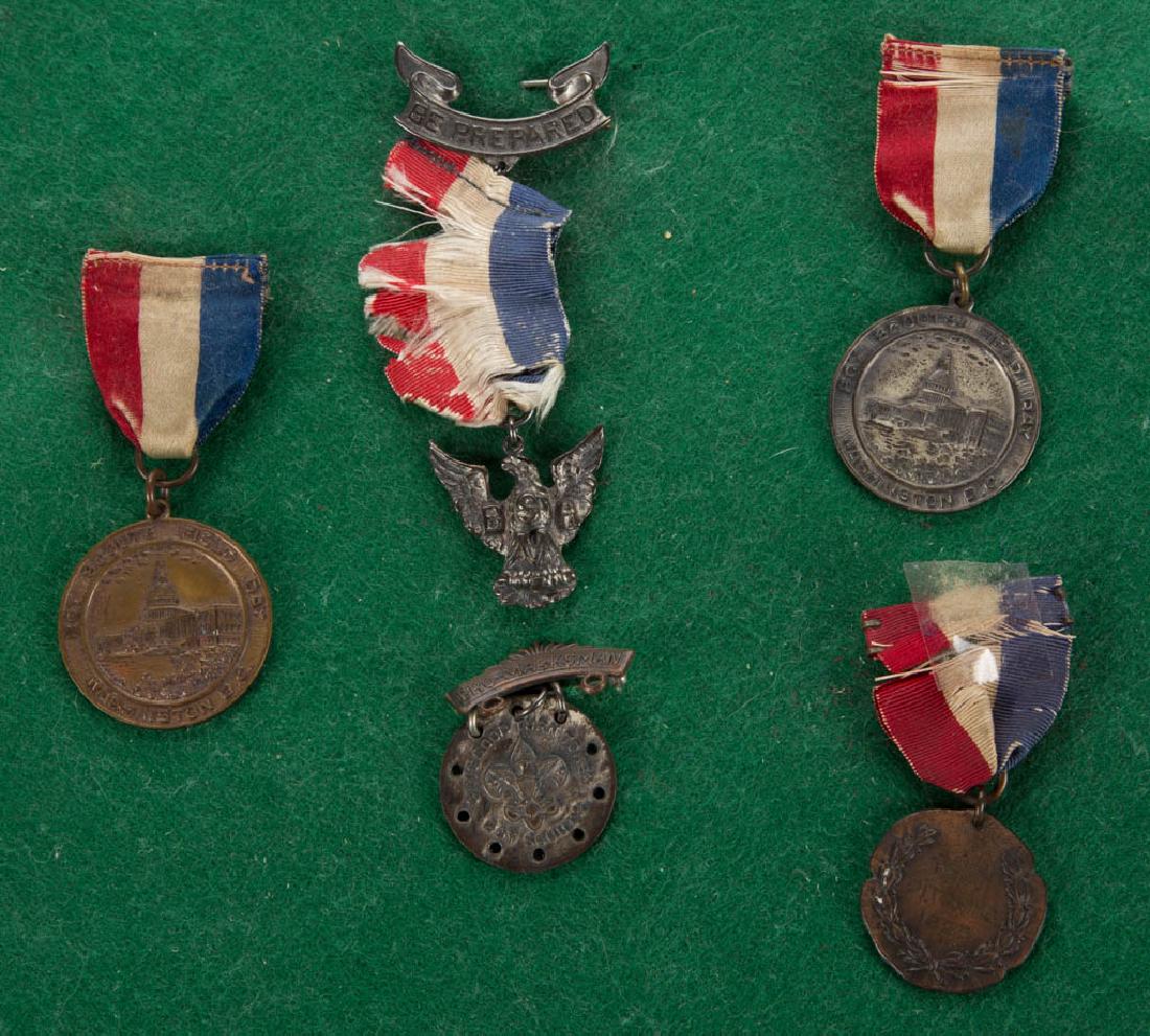 VINTAGE BOY SCOUT MEDALS, LOT OF FIVE