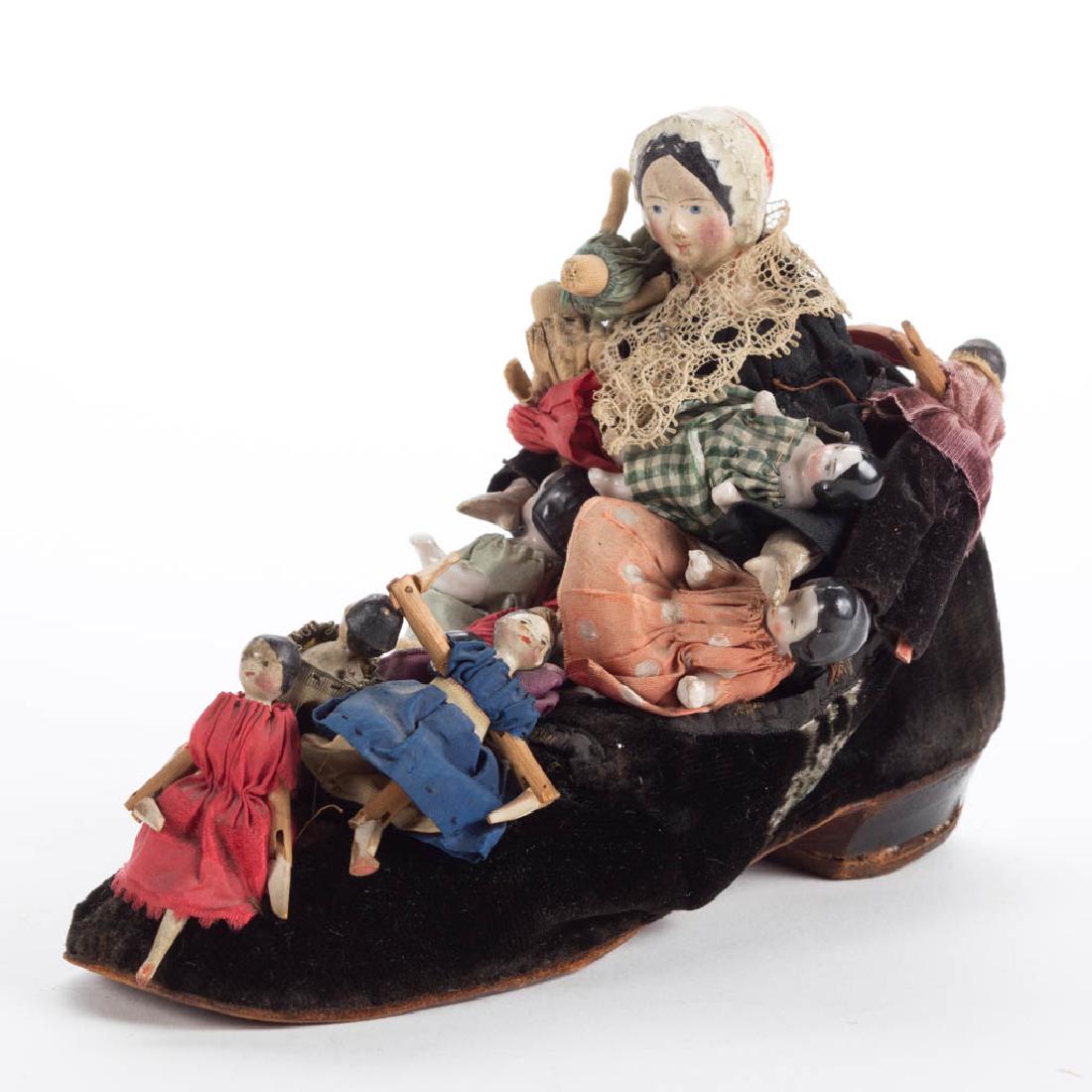 GERMAN OLD WOMAN WHO LIVED IN A SHOE DOLL GROUP (1 of 3)
