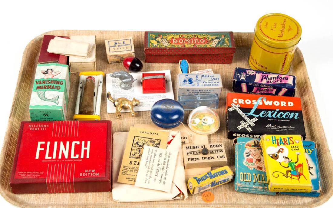 ASSORTED VINTAGE GAMES AND TRICKS, UNCOUNTED LOT (1 of 1)