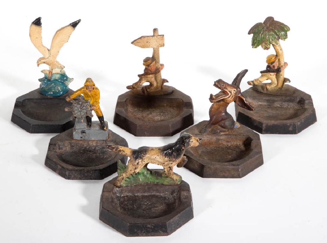 VINTAGE FIGURAL CAST IRON BOTTLE OPENERS / ASH TRAYS, (1 of 1)