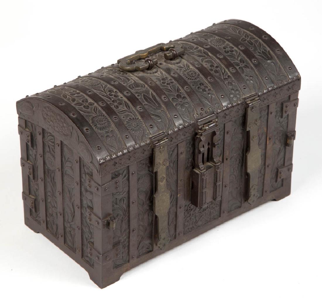 AESTHETIC MOVEMENT CAST-IRON JEWEL CHEST (1 of 3)