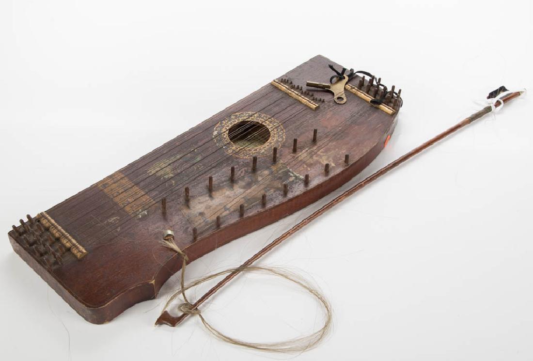 MARXOCHIME COLONY VIOLIN UKE: MARXOCHIME COLONY VIOLIN UKE, label on the inside " To Introduce the Violin-Uke, We will sell a limited number for $17.50, Regular Price $35.00, Marxochime Colony, New Troy, Mich." Retains original tu