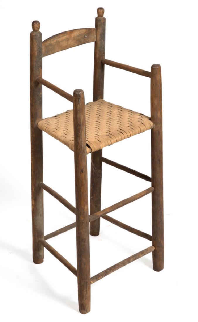 SOUTHERN OAK SPLIT-BOTTOM HIGH CHAIR (1 of 3)
