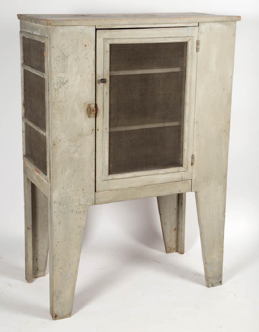 AMERICAN PAINTED SCREEN FOOD / PIE SAFE (1 of 1)