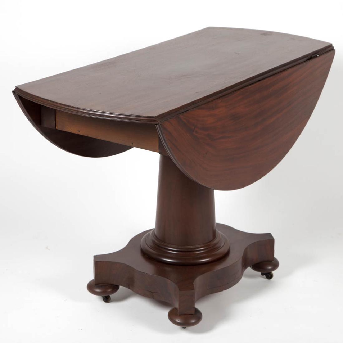 AMERICAN CLASSICAL-STYLE MAHOGANY FALL-LEAF CENTER (1 of 2)