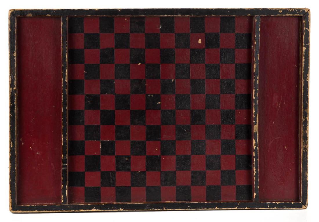 COUNTRY FOLK ART PAINTED GAMEBOARD (1 of 1)