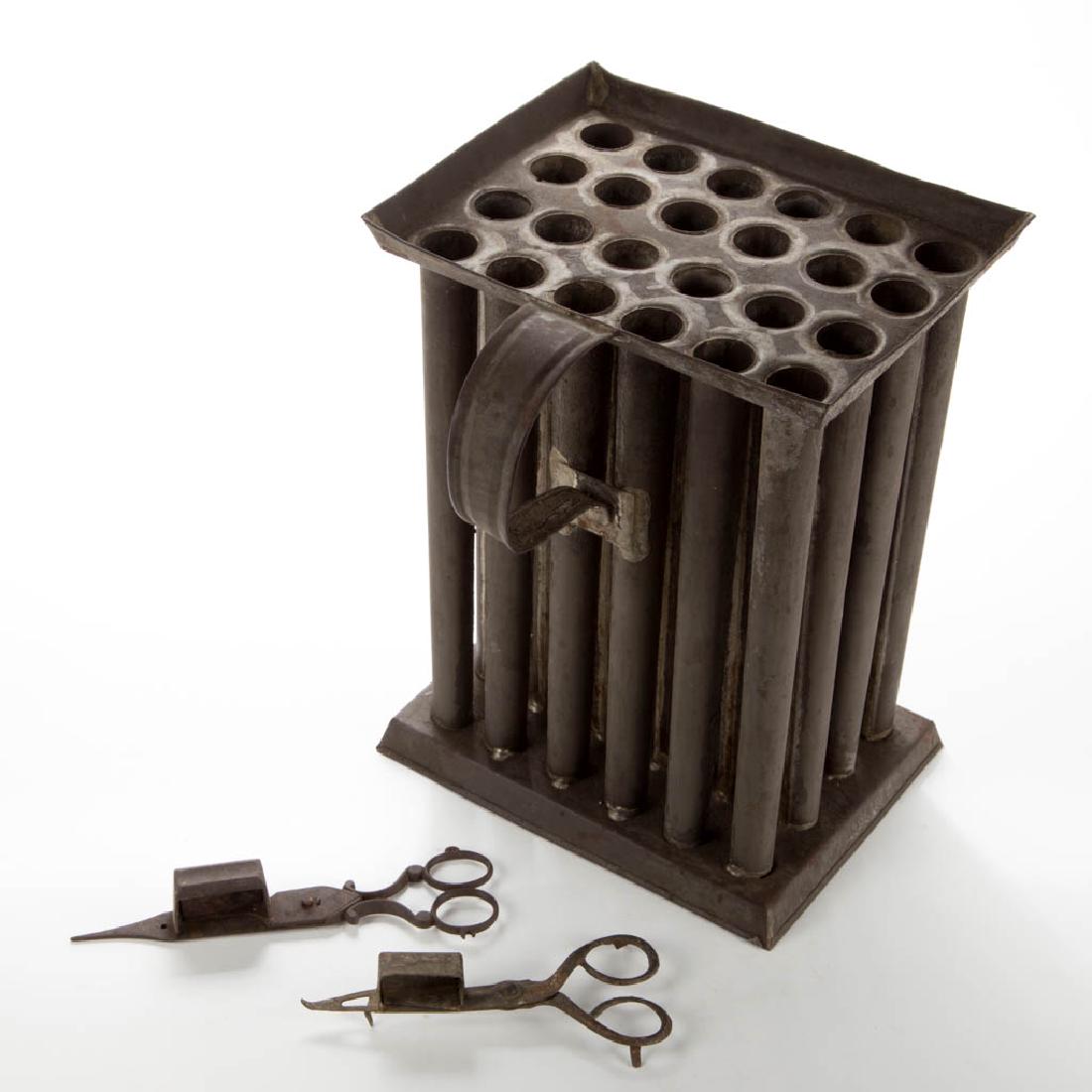 AMERICAN SHEET-IRON / TIN CANDLE MOLD (1 of 1)