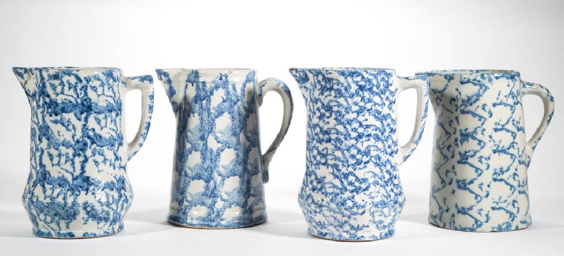 AMERICAN BLUE AND WHITE BRISTOL-GLAZED SPONGEWARE (1 of 1)
