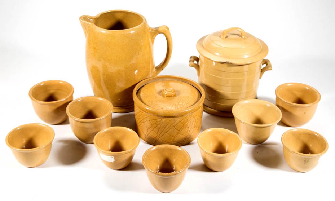 ASSORTED AMERICAN YELLOWWARE ARTICLES, LOT OF 12 (1 of 1)