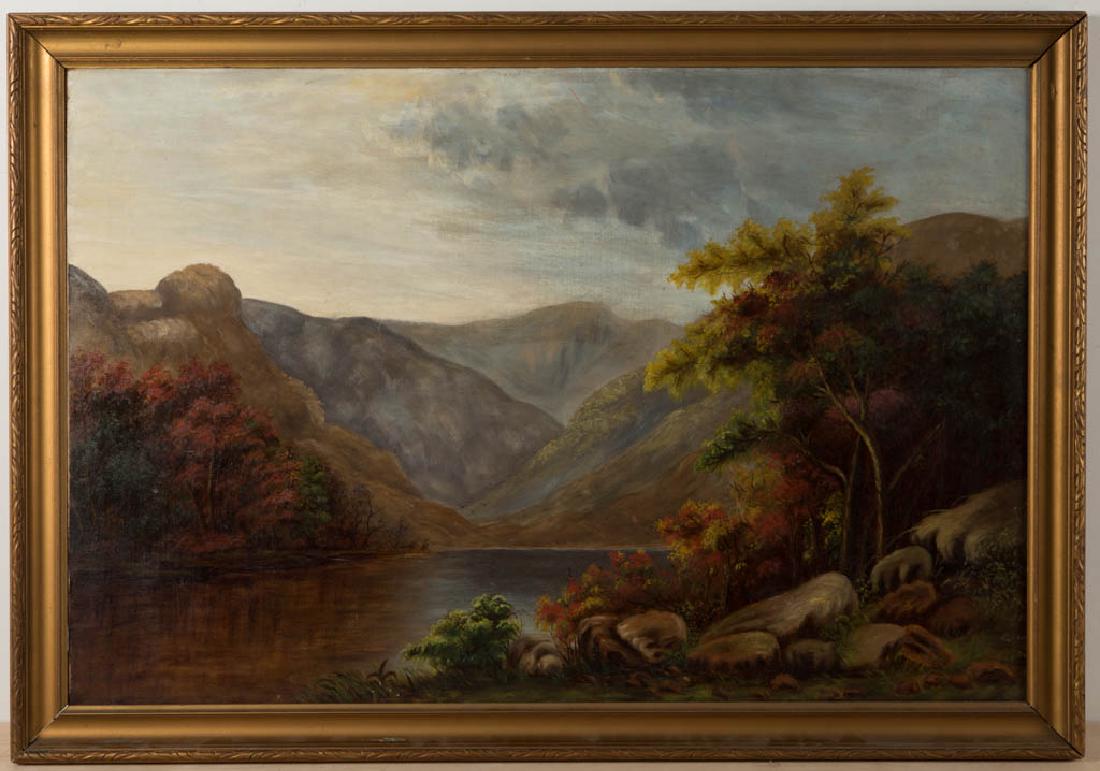 AMERICAN SCHOOL (19TH CENTURY) LANDSCAPE PAINTING (1 of 3)