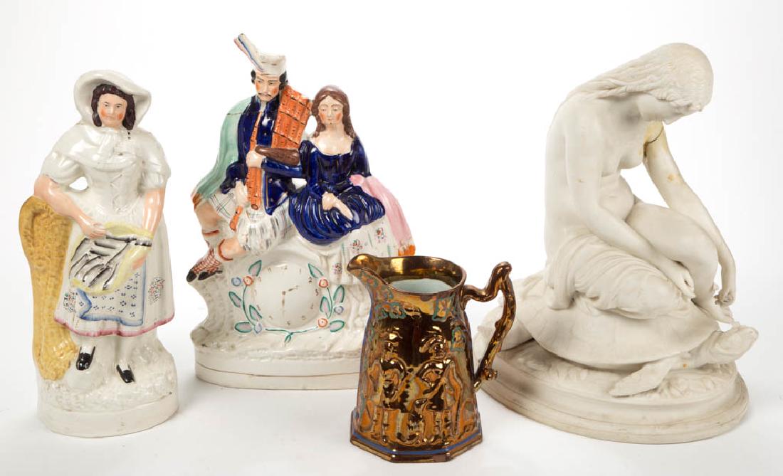 ASSORTED ENGLISH CERAMIC ARTICLES, LOT OF FOUR (1 of 2)