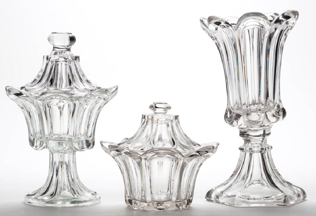 PRESSED LOOP / LEAF TABLE ARTICLES, LOT OF THREE (1 of 1)